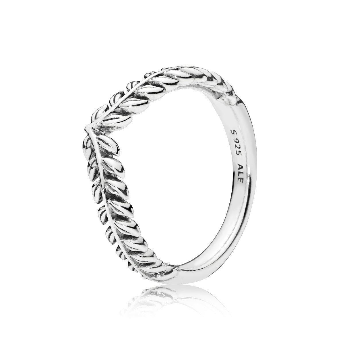 Pandora Sølv Lively Wish Ring med Blade – Unik Elegance!