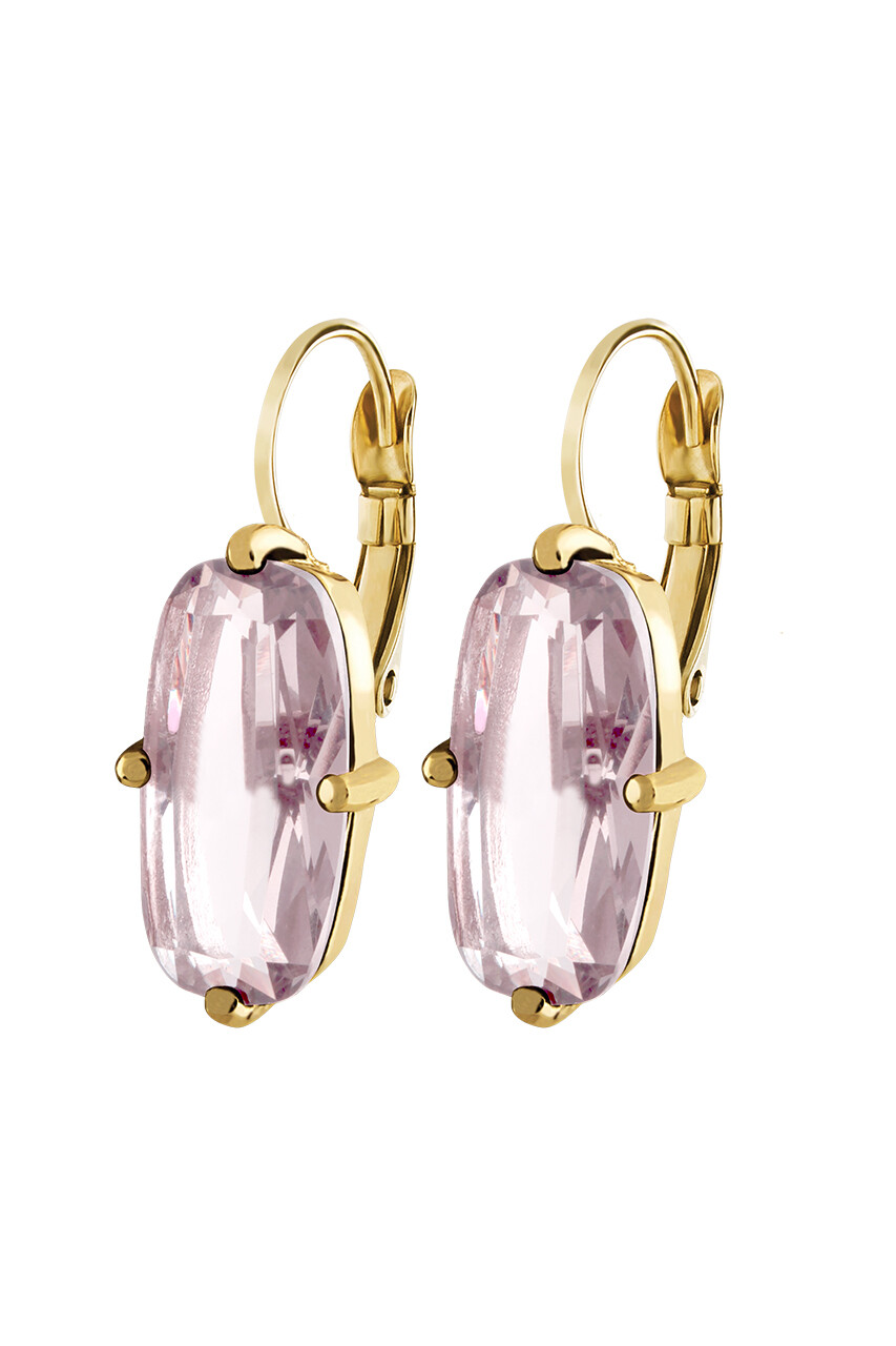 Dyrberg/Kern Barita Ørering i Guld med Pink Krystal