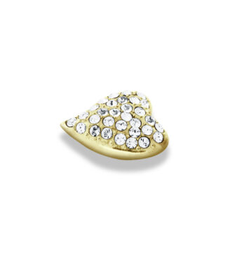 Dyrberg/Kern Love Topping i Guld med Krystaller - Unik Design