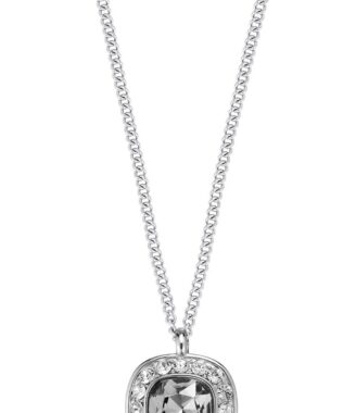 Dyrberg/Kern Kelly Sølv Halskæde med Krystalvedhæng - Black Friday!