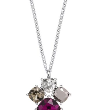 Dyrberg/Kern Masika Sølvhalskæde med Glaskrystaller - Udsalg!