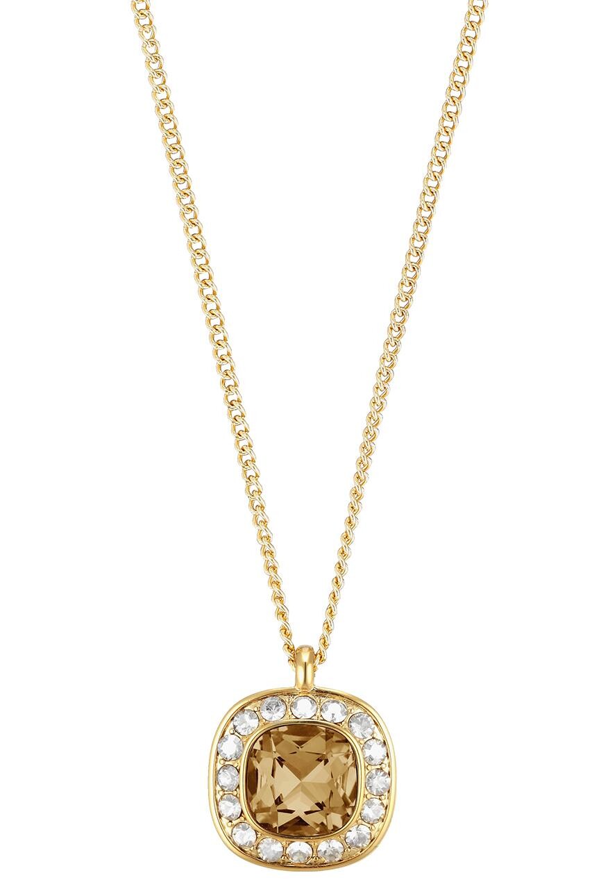 Dyrberg/Kern Kelly Guld Halskæde med Krystalvedhæng