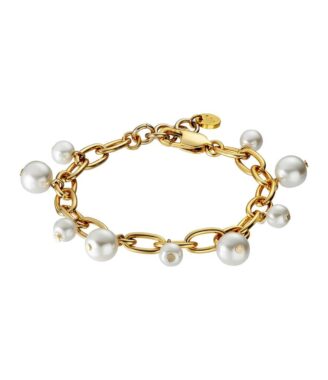 Elegant Guld Armbånd med Chanel Perler fra Dyrberg/Kern