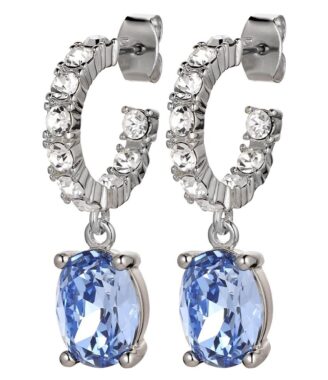 Dyrberg/Kern Barbara Øreringe med Krystaller – Sølv Glamour