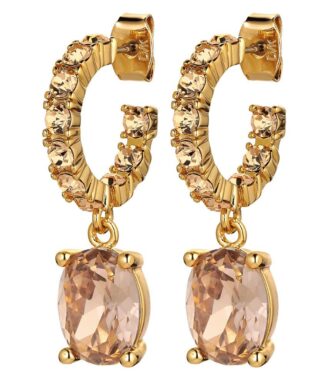 Dyrberg/Kern Barbara Øreringe i Guld med Krystaller - Elegance