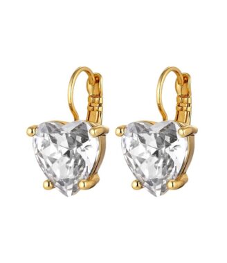 Dyrberg/Kern Adora Øreringe i Guld med Hjertevedhæng