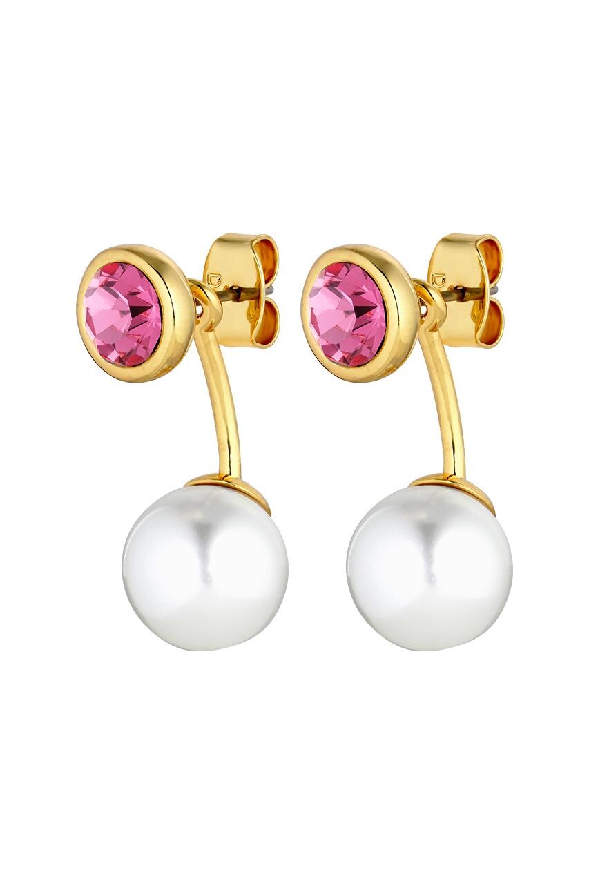 Dyrberg/Kern Toni Øreringe med Aftagelig Perle – Guld Glamour