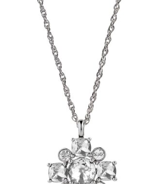 Dyrberg/Kern Sassi Sølv Halskæde med Farverige Krystaller