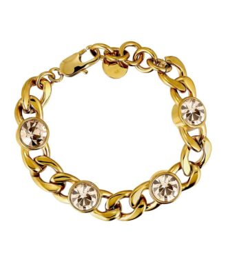 Dyrberg/Kern Ariane Guld Armbånd med Krystaller