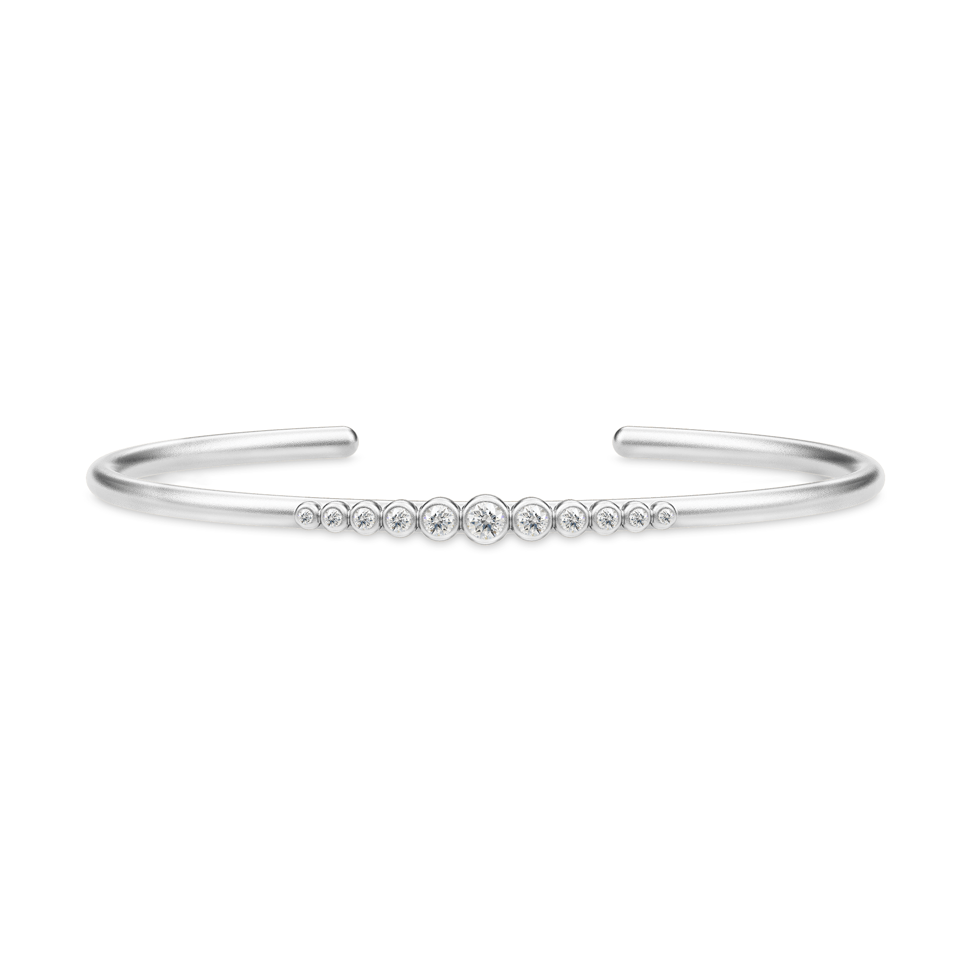 Elegant Grace Bangle Armbånd i Sterlingsølv med Zirkonia