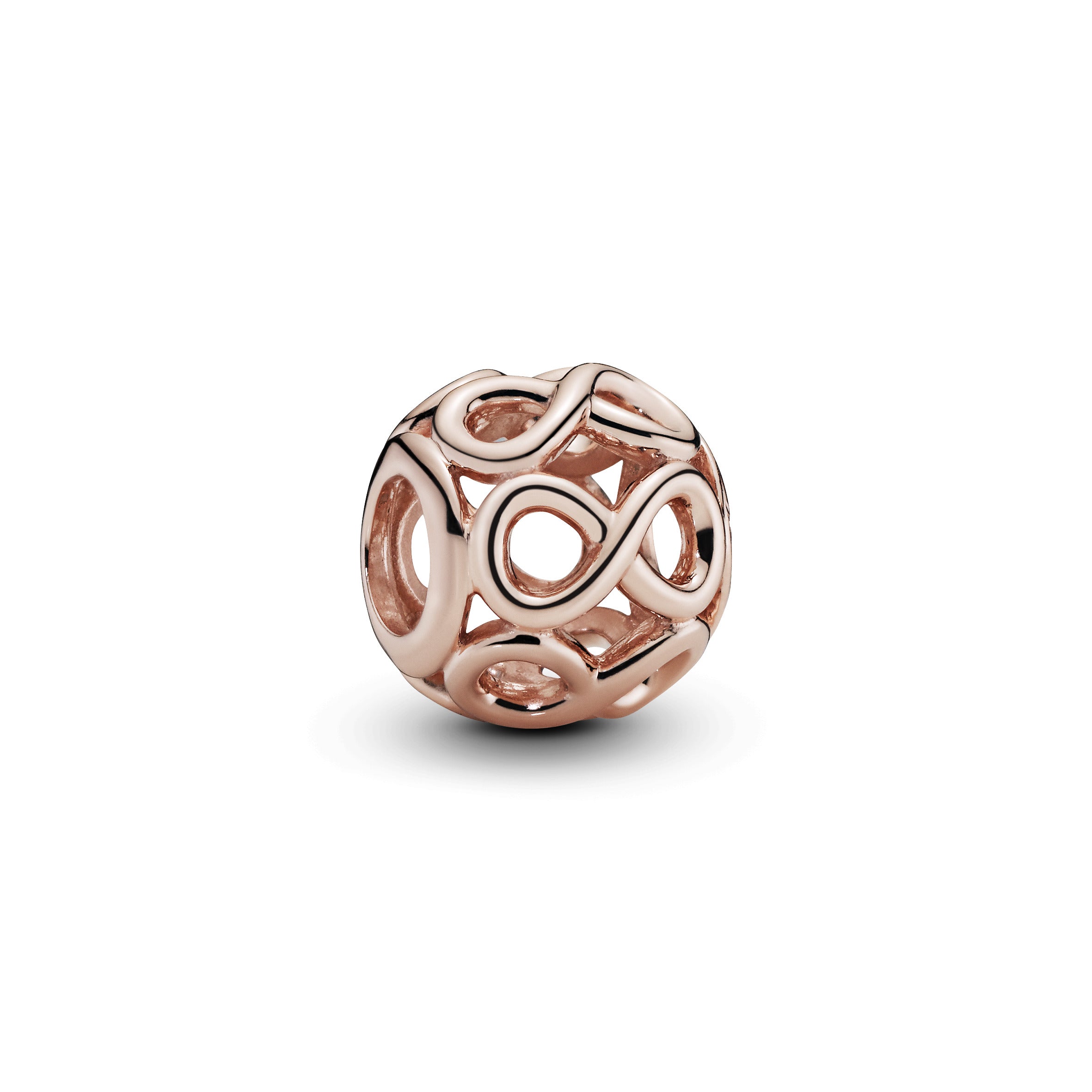 Pandora – Uendeligheds charm i rosa forgyldt 781872