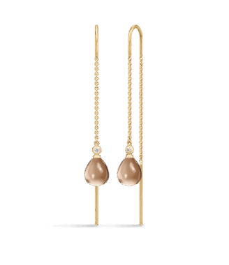 Tasha Kædeøreringe i 22K Forgyldt Sølv med Zirkoner