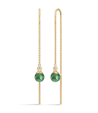 Glamourøse Øreringe med Turmalin og Zirconia – Must-Have!