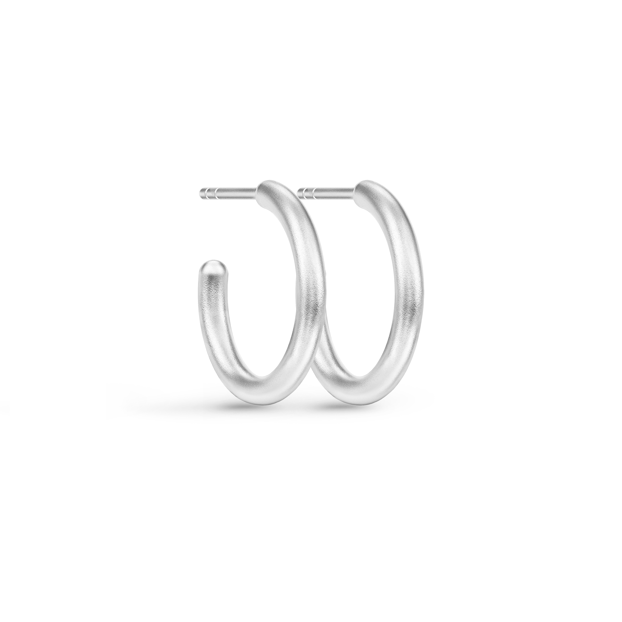 Klassiske hoop øreringe i sterlingsølv - tidløs elegance!