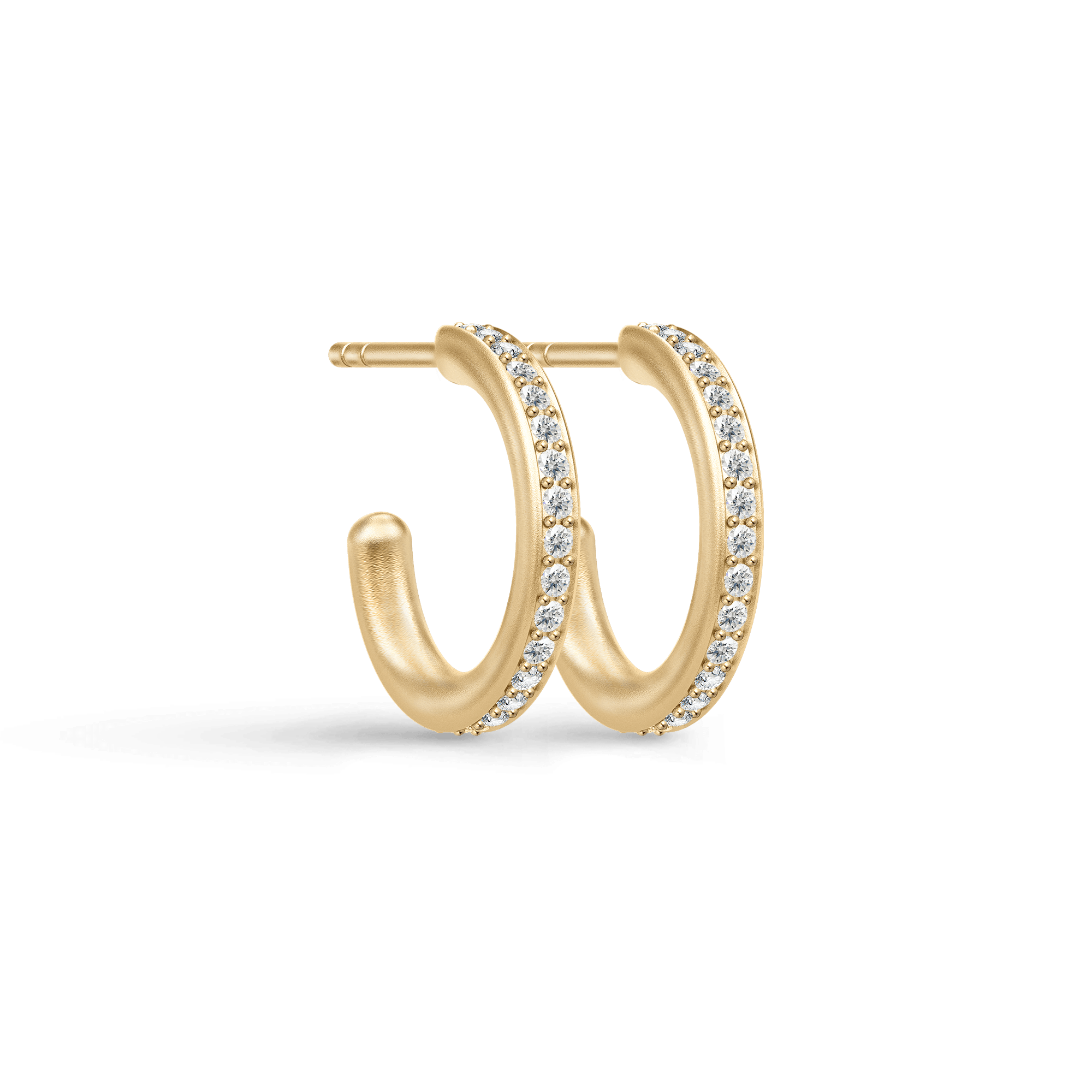 Elegant Infinity Hoop Øreringe med Klare Zirkoner