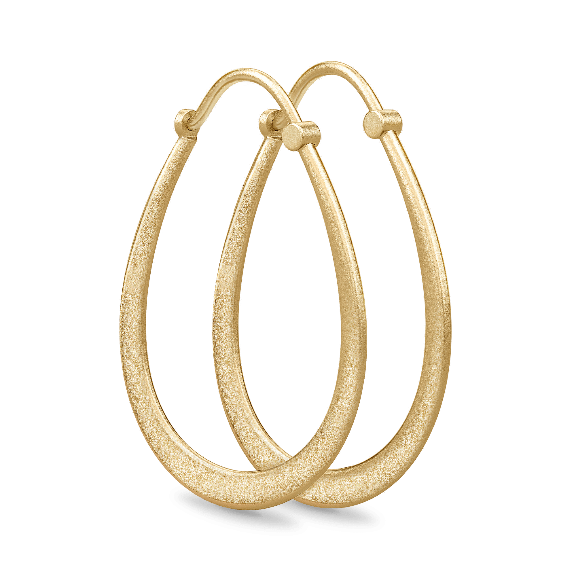 Klassiske Dråbeformede Hoop Øreringe fra Julie Sandlau