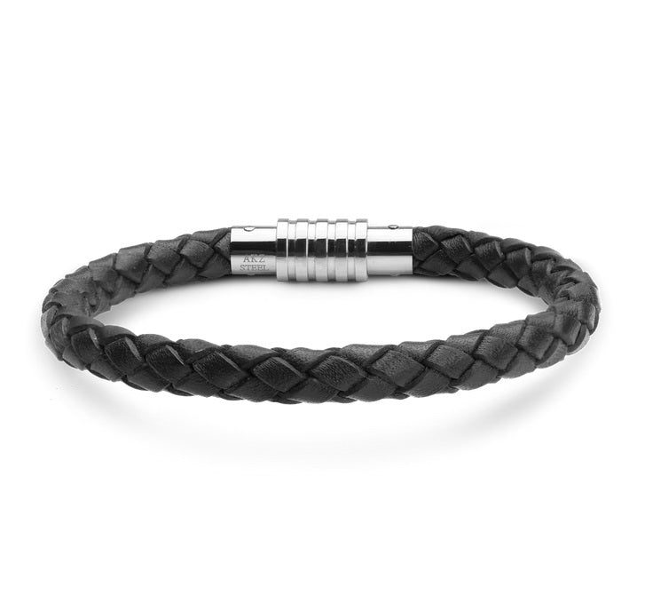 Aagaard – Maskulint Sort Læderarmbånd til Fars Dag