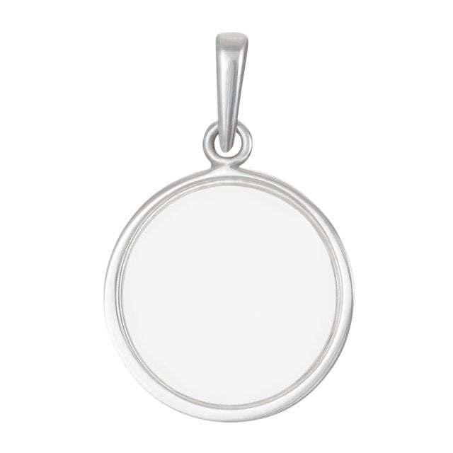 Nordahl – Elegant 16mm Sølv Gravering Plade med Krans