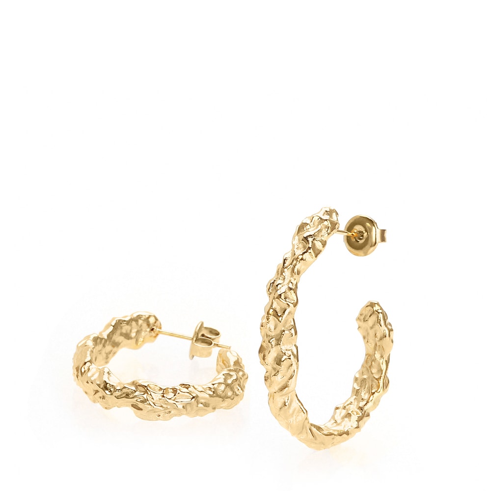 Lana – Elegante Forgyldte Øreringe i Rustfrit Stål