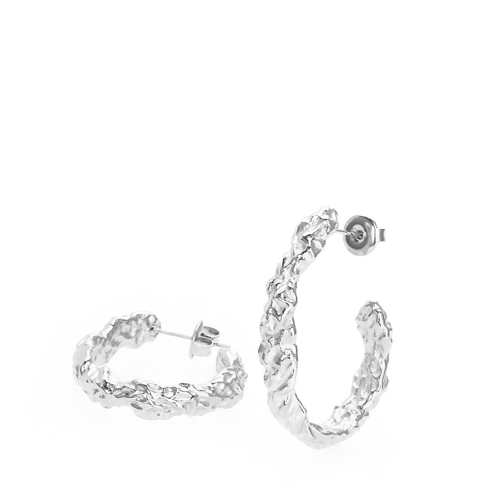 Lana – Elegante Kreoler i Rustfrit Stål til Festlige Lejligheder