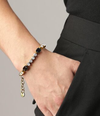 Dyrberg/Kern Grivna Armbånd i Guld – Elegant Art Deco Design